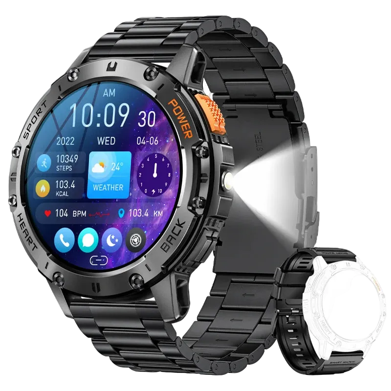 VoltGear TitanForce X1 – AMOLED Rugged Smartwatch